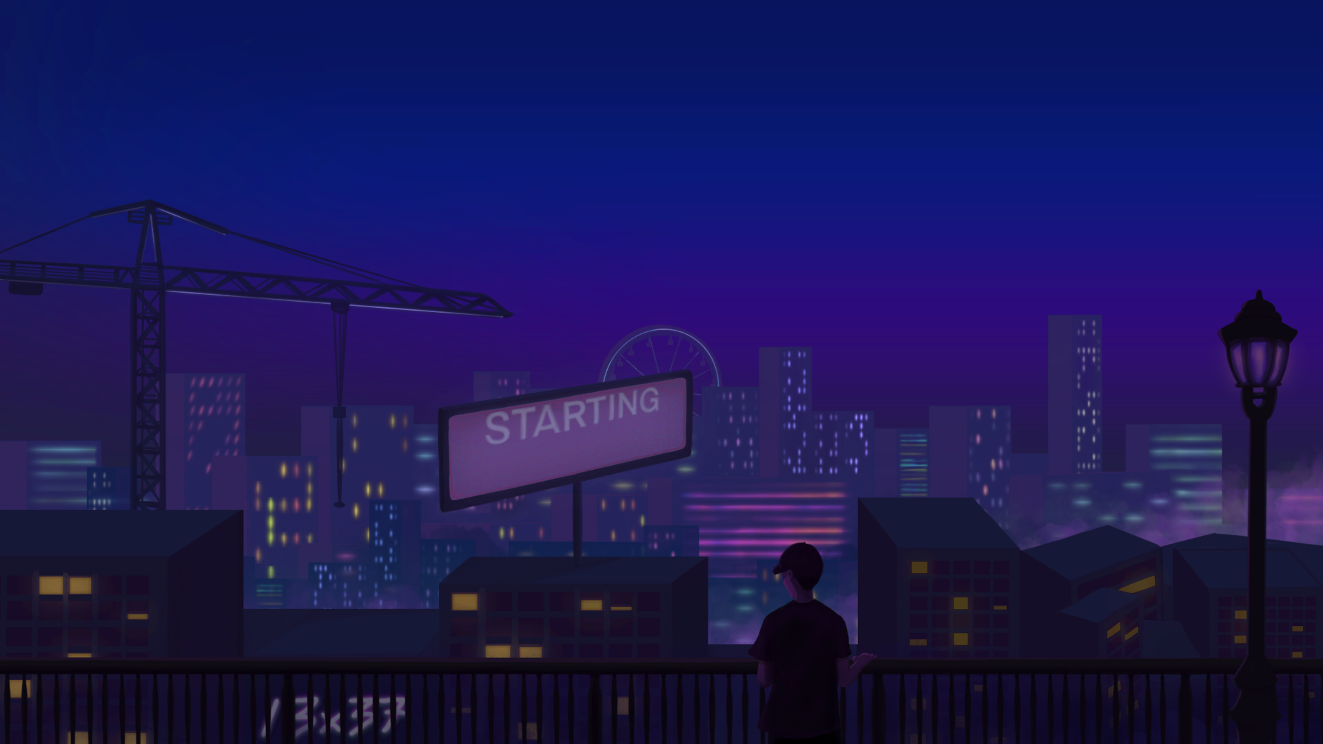 Projet client, illustration pour un fond d'écran de stream